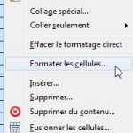 formater cellules
